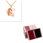 Flag Village Fashion Jewelry Envelop Necklace Women Lover Letter Pendant Best Gifts For Girlfriend