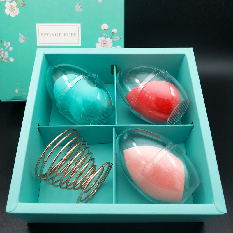 Flag Village Gift Box Cosmetic Egg Set Super Soft Smear-proof Makeup Tools