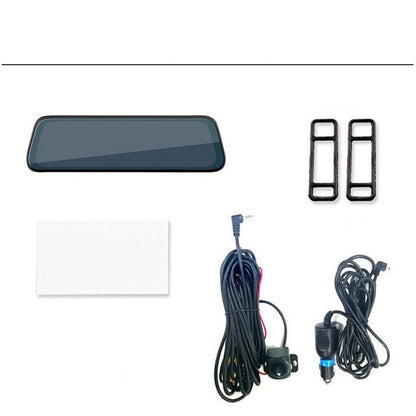 Flag Village Auto Tools Streaming Dashcam HD Rearview Mirror Dual Lens Reversing Video