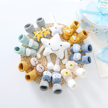 Flag Village Net Red Baby Prince Socks Toy Gift Box Set