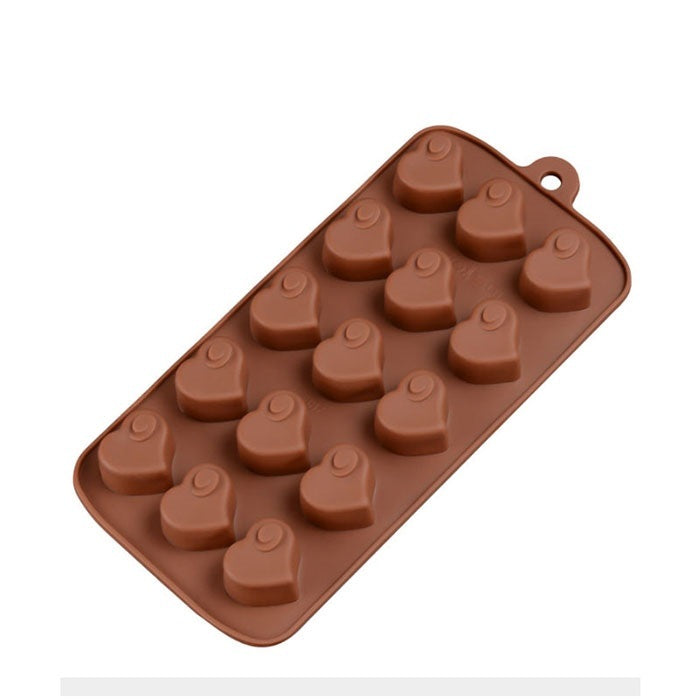 Flag Village Silicone Chocolate Brown Love Heart Mold Gift Box