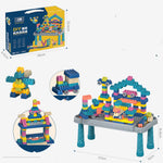 Flag Village Children's Building Blocks Plastic Assembled Educational Toys Portable Gift Box Set