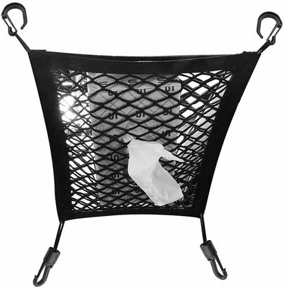 Flag Village Auto Tools Universal Car Trunk Storage Net Bag Cargo Back Seat Mesh Organizer Holder Mesh