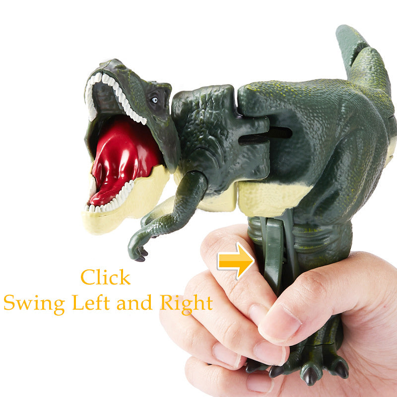 Flag Village Children Decompression Dinosaur Toy Creative Battery-free Telescopic Spring Swing Dinosaur Fidget Toys Christmas Gifts For Kids