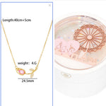 Flag Village Ferris Wheel Induction Lamp Light Luxury Ring Set Chain Jewelry Box