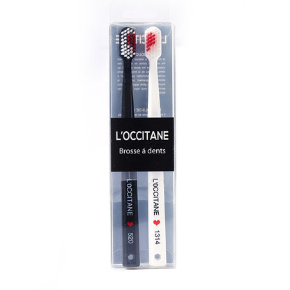 Flag Village Black And White Couple Toothbrush Combination Two Gift Box Set
