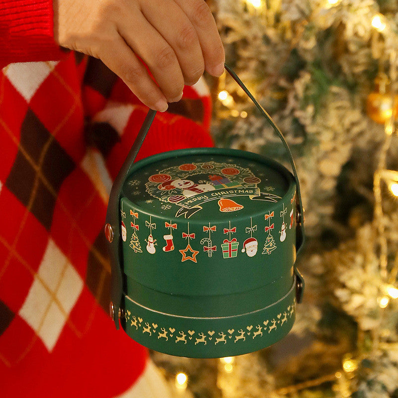 Flag Village Christmas Gift Box Portable Decorative Packing Box