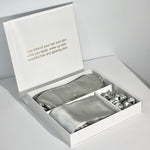 Flag Village Bright Version Silk Pillowcase Eye Mask Hair Ring Three-piece Set 22 M Gift Box Set