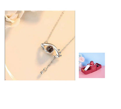 Flag Village Hot Valentine's Day Gifts Metal Rose Jewelry Gift Box Necklace For Wedding Girlfriend Necklace Gifts