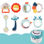 Flag Village Baby Rattle Plastic Toy Gift Box Set