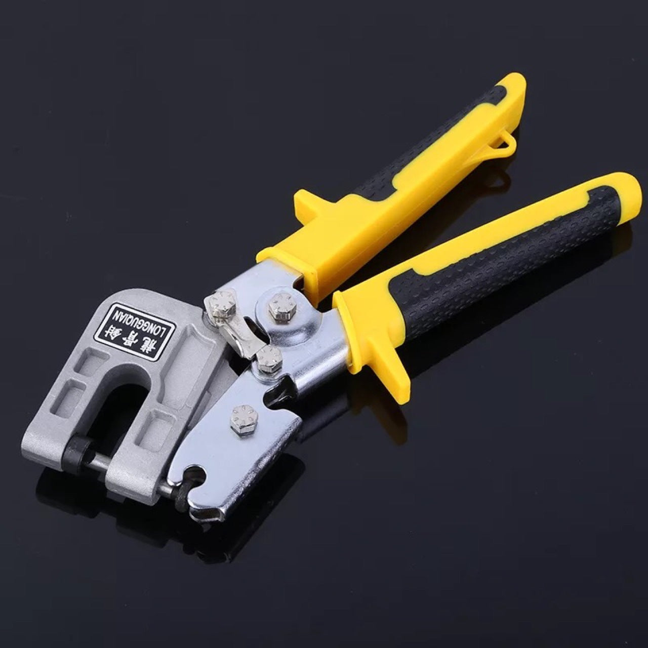 Flag Village Auto Tools One-handed Light Steel Keel Pliers, Special Fixing Tools, Ceiling Fixed Drilling Pliers