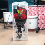 Flag Village Valentine's Day Soap Rose Bouquet Gift Box