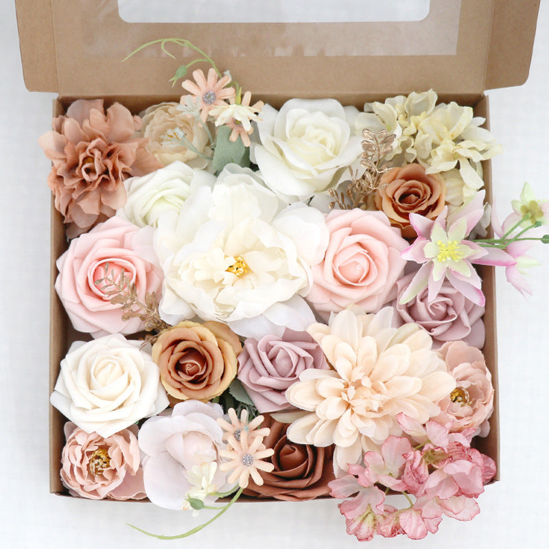 Flag Village Flower Box Wedding Birthday Party Gift Wedding Bridesmaid Bridal Bouquet