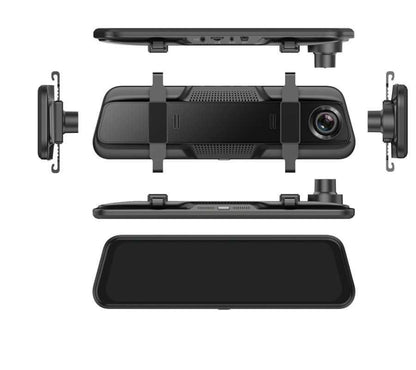 Flag Village Auto Tools Front and Rear Dual Recording Rear View Mirror Dash Cam