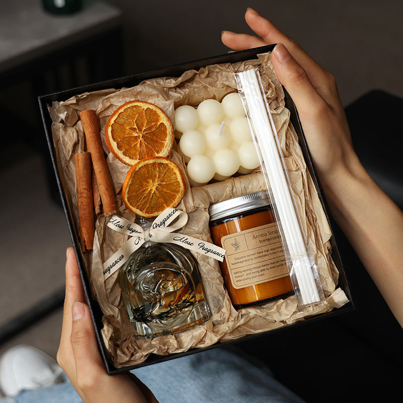 Flag Village Aromatherapy Candle Gift Box Niche Advanced Atmosphere