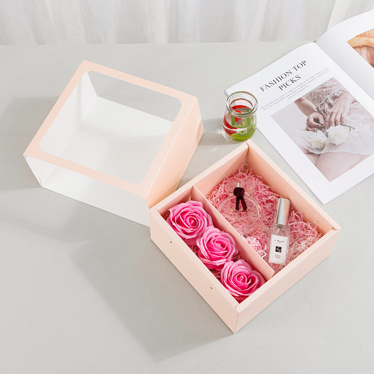 Flag Village Qixi Festival Gift Flowers Portable Flower Box