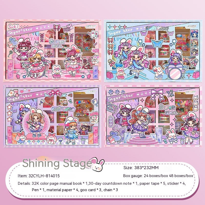 Flag Village 32K Journal Book Full Set Notebook Suit Gift Box
