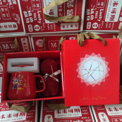 Flag Village Ceramic Cup Gift Box Opening Gift Activity Gift Wedding Favors