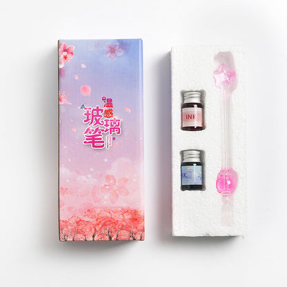 Flag Village Student Temperature Glass Pen Color Gift Box Set