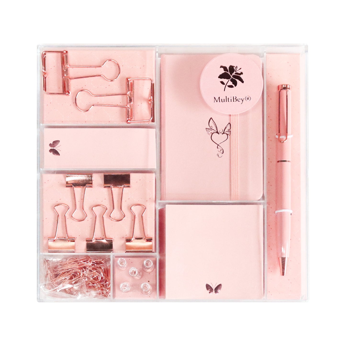 Flag Village Rose Gold Stationery Set Gift Box Student Office Stationery