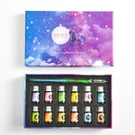Flag Village Starry Sky Pen Glass Pen Gradient Color Gift Box Set