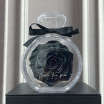 Flag Village Natural Eternal Flower Ornaments Transparent Cover Dried Rose Gift Box For Christmas New Year Valentine's Day Home Decor