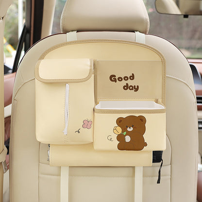 Flag Village Auto Tools Multifunctional Car Storage Bag Cute Cartoon