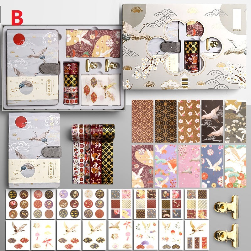 Flag Village Antique Hand Ledger Gift Box Set Gift Stationery