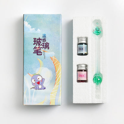 Flag Village Student Temperature Glass Pen Color Gift Box Set