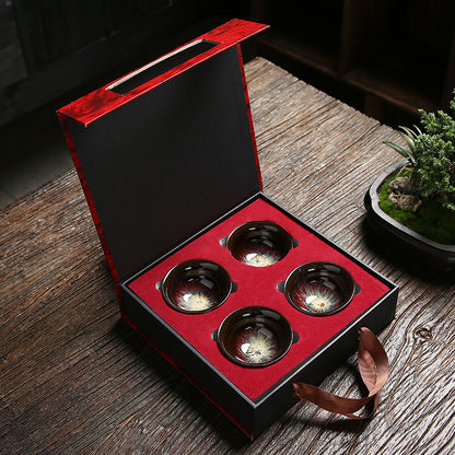Flag Village Family Kungfu Tea Set Gift Box