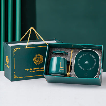 Flag Village Constant Temperature Ceramic Mark Cup Set Gift Box