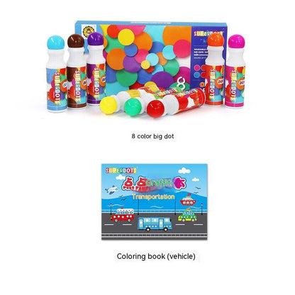 Flag Village Children's Graffiti Painting Stationery Coloring Early Education Gift Box