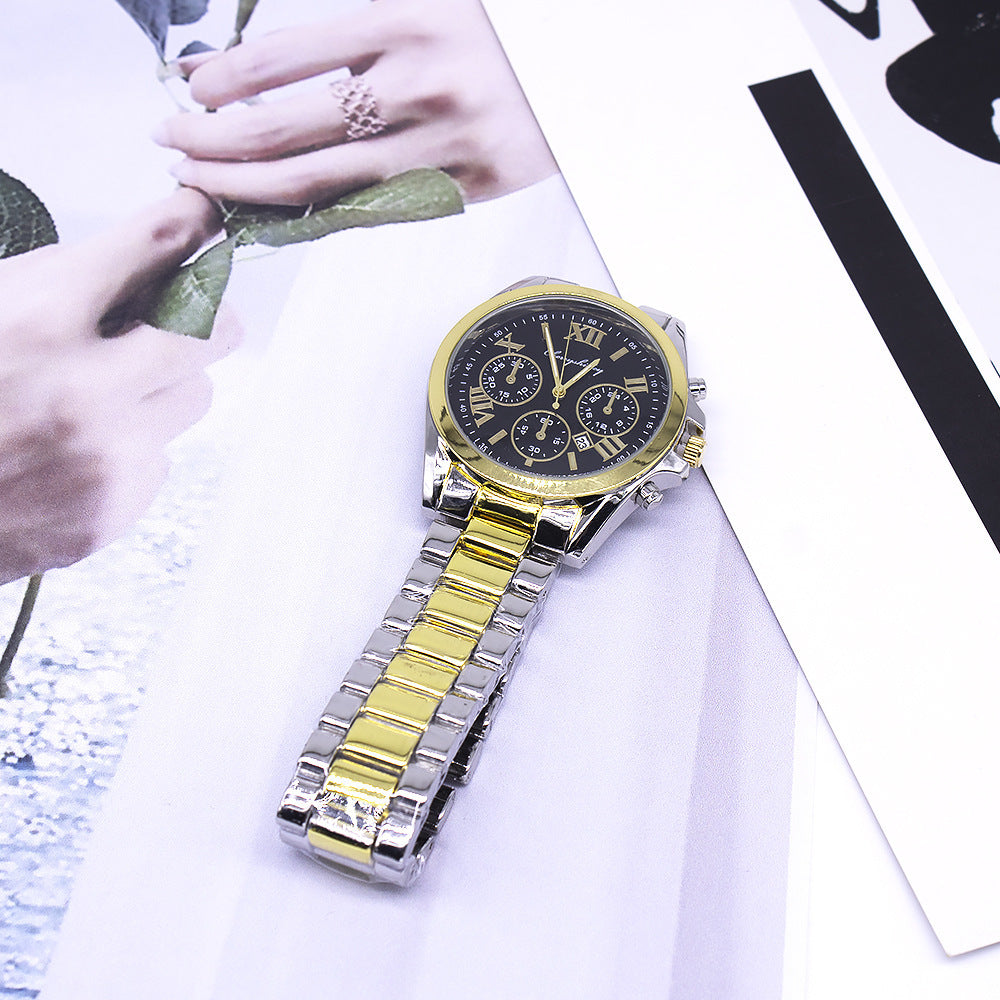 Flag Village With Box Fashion Couple Bracelet Watch Set Gift