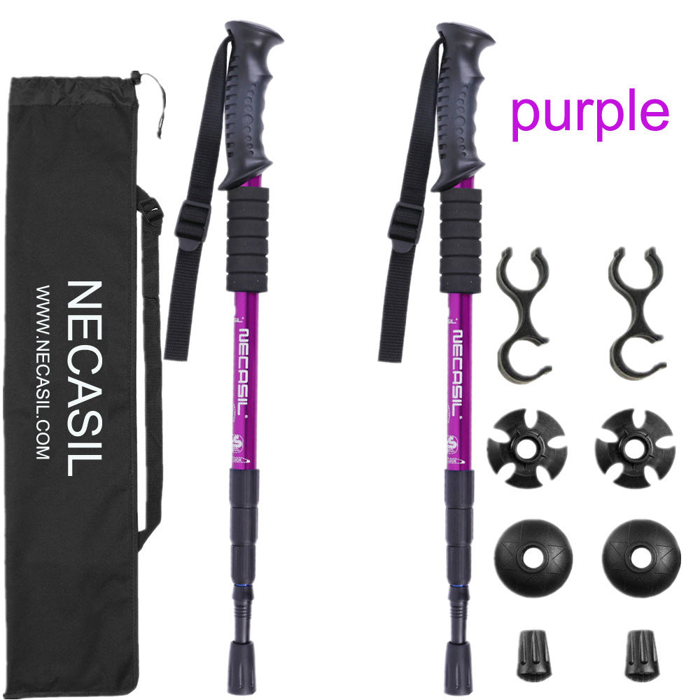 Flag Village Newcastle Four-section Trekking Straight Trekking Poles