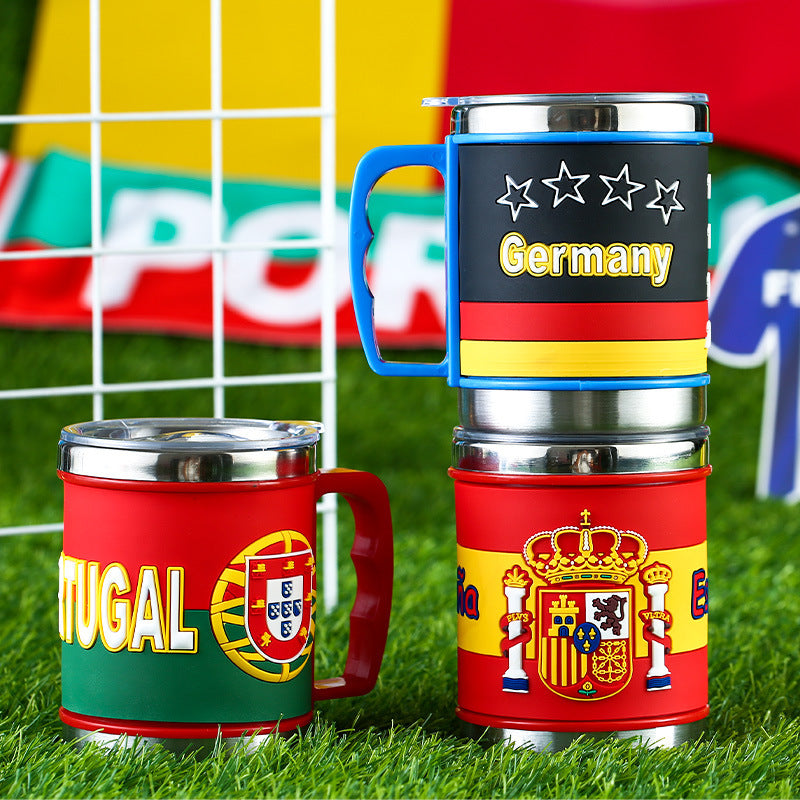 Flag Village World Cup Soccer Mug Souvenirs Fans Small Gifts Event Prizes