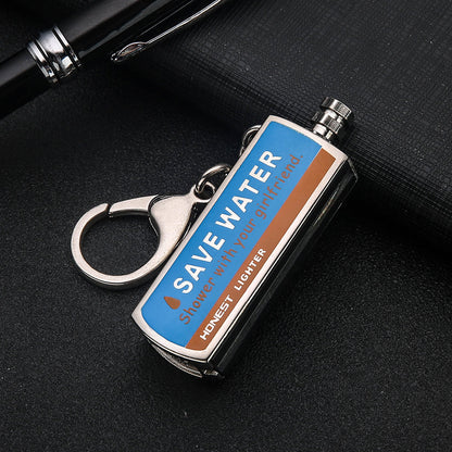 Flag Village Creative Personality Metal Waterproof Outdoor Lighter With Gift Box