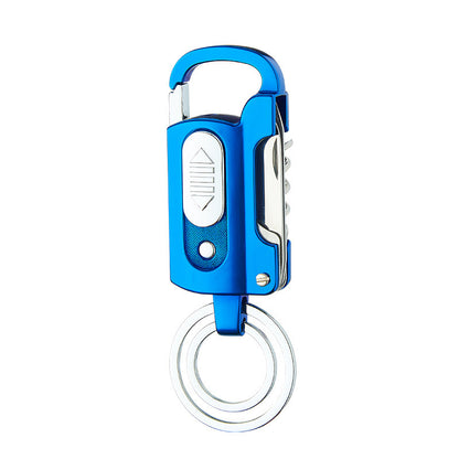 Flag Village Multi-functional Keychain Charging Lighter Mini-portable Cigarette Lighter Wild Camping