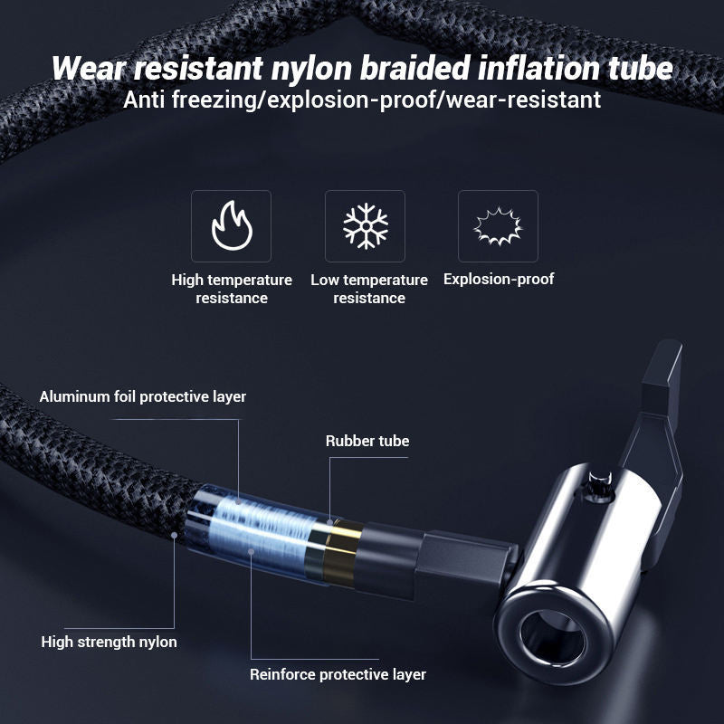 Flag Village Auto Tools Wireless Intelligent On-board Inflator Pump, Small And Portable