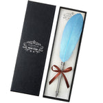 Flag Village European Retro Feather Pen Gift Box