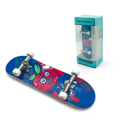 Flag Village Professional Finger Skateboards DIY Toys Skate Park Tech Parts Deck Stunt Metal Bracket Bearing Wheel Tabletop Toys Gifts