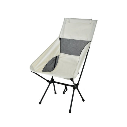 Flag Village Outdoor Folding Chair Portable Recliner Camping Chair Beach Chair
