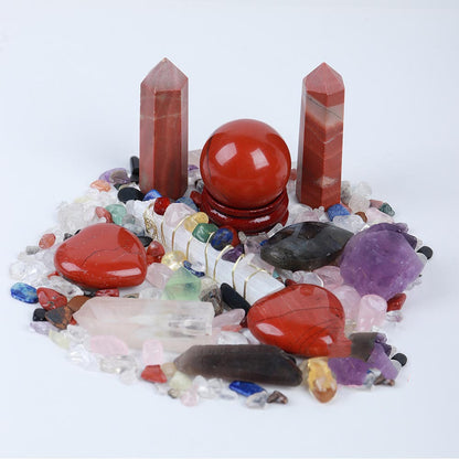 Flag Village Donghai Natural Crystal Gem Hexagonal Prism Energy Ball Gift Box