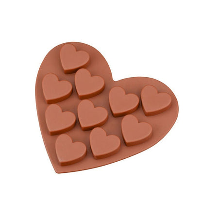 Flag Village Silicone Chocolate Brown Love Heart Mold Gift Box