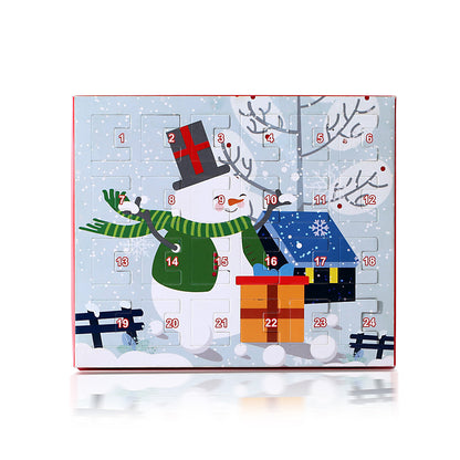 Flag Village Christmas Jewelry Calendar Gift Box Set Diy Beaded Blind Box Bracelet