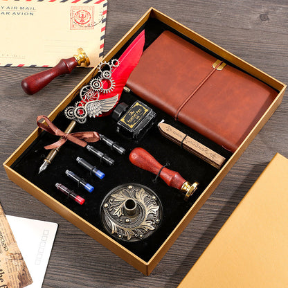 Flag Village Retro Notebook Gift Box Set For Boys And Girls