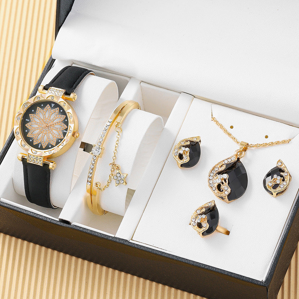 Flag Village Quartz Watch Five-piece Gift Box