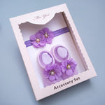 Flag Village New Baby Girl Socks Headband Gift Box