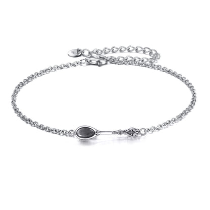 Flag Village Spoon Bracelet 925 Sterling Silver Spoon Bracelet Spoon Jewelry for Women Girls Gifts