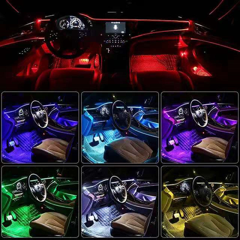 Flag Village Auto Tools Car USB Atmosphere Light Modification Center Control Instrument Panel