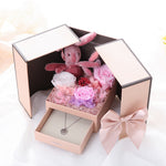 Flag Village Double Door Eternal Flower Stud Gift Box